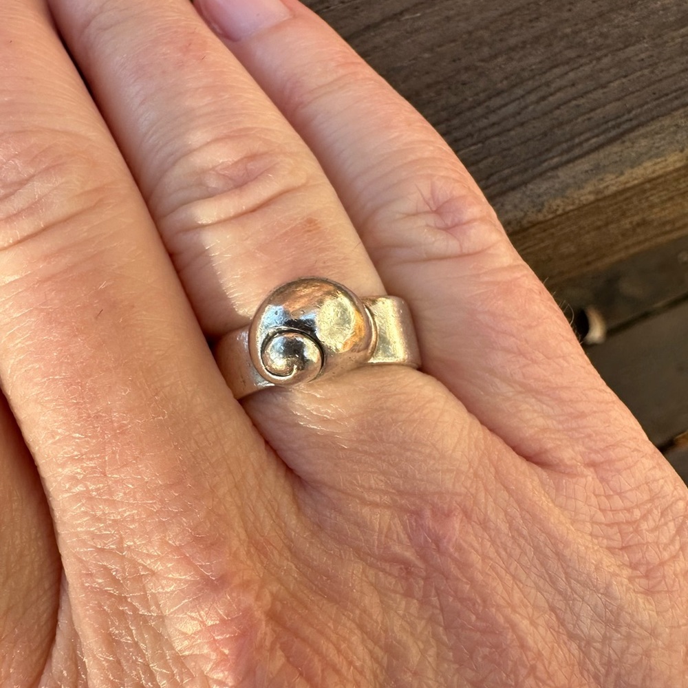 Retired Mignon Faget Small Garden Snail Ring